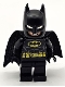 Minifig No: sh902  Name: Batman - Black Suit, Yellow Belt, Cowl with White Eyes, Lopsided Grin / Open Mouth Smile with Teeth