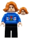 Minifig No: sh907  Name: Black Widow - Christmas Sweater