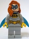 Minifig No: sh965  Name: Batgirl - Minifigure, Light Bluish Gray Suit