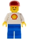 Minifig No: shell010  Name: Shell - Classic - Blue Legs, Red Cap