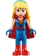 Minifig No: shg011  Name: Supergirl - Blue Legs and Red Boots, Blue Gloves