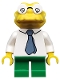 Minifig No: sim036  Name: Hans Moleman, The Simpsons, Series 2 (Minifigure Only without Stand and Accessories)