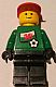 Minifig No: soc011s04  Name: Soccer Player - Welsh Goalie, Welsh Flag Torso Sticker on Front, White Number Sticker on Back (1, 18 or 22, specify number in listing)