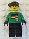 Minifig No: soc012s01  Name: Soccer Player - German Goalie, German Flag Torso Sticker on Front, White Number Sticker on Back (1, 18 or 22, specify number in listing)