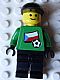 Minifig No: soc012s02  Name: Soccer Player - Czech Goalie, Czech Flag Torso Sticker on Front, White Number Sticker on Back (1, 18 or 22, specify number in listing)