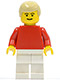 Minifig No: soc024  Name: Soccer Player Red/White Team Player 2
