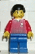 Minifig No: soc061 Name: Soccer Player Red/Blue Team with shirt #2 Minifig No: soc061 Name: Soccer Player Red/Blue Team with shirt #2