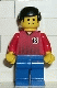 Minifig No: soc070 Name: Soccer Player Red/Blue Team with shirt #18 Minifig No: soc070 Name: Soccer Player Red/Blue Team with shirt #18