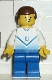 Minifig No: soc085  Name: Soccer Player White & Blue Team with shirt #11