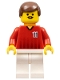 Minifig No: soc090  Name: Soccer Player - Red and White Team with Number 11