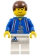 Minifig No: soc102  Name: Soccer Player French Team, White Legs Player 2