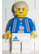 Minifig No: soc104  Name: Soccer Player French Team, White Legs Player 4