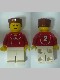 Minifig No: soc118s  Name: Soccer Player Red - Adidas Logo, Red and White Torso Stickers (#2)