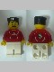 Minifig No: soc119s  Name: Soccer Player Red - Adidas Logo, Red and White Torso Stickers (#5)