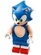Minifig No: son004  Name: Sonic the Hedgehog - Light Nougat Face and Arms, Grin to Left