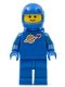Minifig No: sp004new  Name: Classic Space - Blue with Air Tanks and Motorcycle (Standard) Helmet (Reissue)