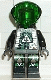 Minifig No: sp020  Name: Insectoids Zotaxian Alien - Male, Gray and Black with Green Circuits and Silver Hoses, with Air Tanks (Professor Webb / Locust)