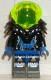Minifig No: sp029  Name: Insectoids Zotaxian Alien - Male, Black and Blue with Silver Circuits, with Armor (Captain Wizer / Captain Zec)