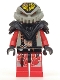 Minifig No: sp046  Name: UFO Zotaxian Alien - Red Pilot with Armor and Printed Helmet (Chamon)