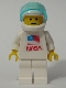 Minifig No: sp065  Name: Shuttle Astronaut with NASA Sticker on Torso