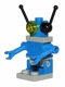 Minifig No: sp076  Name: Classic Space Droid - Plate Base, Blue and Light Gray with Trans-Yellow Eye and Black Antennas