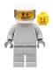 Minifig No: sp088  Name: Star Justice Astronaut 3 - without Torso Sticker (Beard Around Mouth)