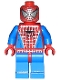 Minifig No: spd001  Name: Spider-Man 1 - Blue Arms and Legs, Silver Webbing