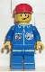 Minifig No: splc004  Name: Launch Command - Crew, Red Cap