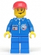 Minifig No: splc004  Name: Launch Command - Crew, Red Cap