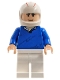 Minifig No: sr001  Name: Speed Racer, Blue Pullover