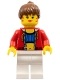 Minifig No: stu010  Name: Female with Crop Top and Navel Pattern (Blank Back)