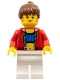 Lot ID: 408012228  Minifig No: stu010  Name: Female with Crop Top and Navel Pattern (Blank Back)