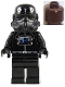 Minifig No: sw0035  Name: Imperial TIE Fighter Pilot - Brown Head