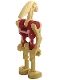 Lot ID: 390448034  Minifig No: sw0047  Name: Security Battle Droid - Dark Red Torso with Tan Insignia, Angled Arms