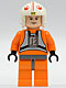 Minifig No: sw0090a  Name: Luke Skywalker - Light Nougat, X-Wing Pilot Suit, Detailed Torso and Helmet (2010)