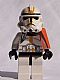 Minifig No: sw0128  Name: Clone Trooper, 327th Star Corps (Phase 2) - Orange Cloth Pauldron, Black Head