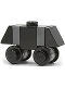 Minifig No: sw0156  Name: Mouse Droid (MSE-6-series Repair Droid) - Black / Dark Bluish Gray