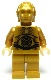 Minifig No: sw0161  Name: C-3PO - Pearl Gold with Pearl Light Gold Hands