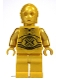 Minifig No: sw0161a  Name: C-3PO - Pearl Gold with Pearl Gold Hands