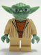 Minifig No: sw0219  Name: Yoda - Clone Wars, Light Bluish Gray Hair