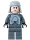 Minifig No: sw0261  Name: Imperial Officer with Battle Armor (Captain / Commandant / Commander) - Dark Bluish Gray Legs, Smirk