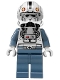 Minifig No: sw0281  Name: Clone Trooper V-wing Pilot (Phase 2) - Sand Blue Arms and Legs, White Head