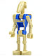 Minifig No: sw0300  Name: Battle Droid Pilot with Blue Torso with Tan Insignia