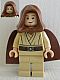Minifig No: sw0329  Name: Obi-Wan Kenobi (Young with Hood and Cape, Tan Legs, Smile)