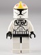 Minifig No: sw0355  Name: Clone Trooper Pilot (Phase 1) - Yellow Markings, Black Head