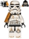 Minifig No: sw0364  Name: Sandtrooper - Orange Pauldron, Survival Backpack, Dirt Stains, Balaclava Head Print and Helmet with Dotted Mouth Pattern