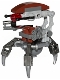 Minifig No: sw0441  Name: Droideka - Destroyer Droid (Pearl Dark Gray Arms Mechanical)