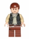 Minifig No: sw0451  Name: Han Solo, Reddish Brown Legs with Holster Pattern, Vest with Pockets
