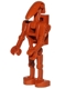 Minifig No: sw0467b  Name: Battle Droid Dark Orange with Back Plate