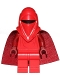 Minifig No: sw0521b  Name: Royal Guard with Dark Red Arms and Hands (Spongy Cape)